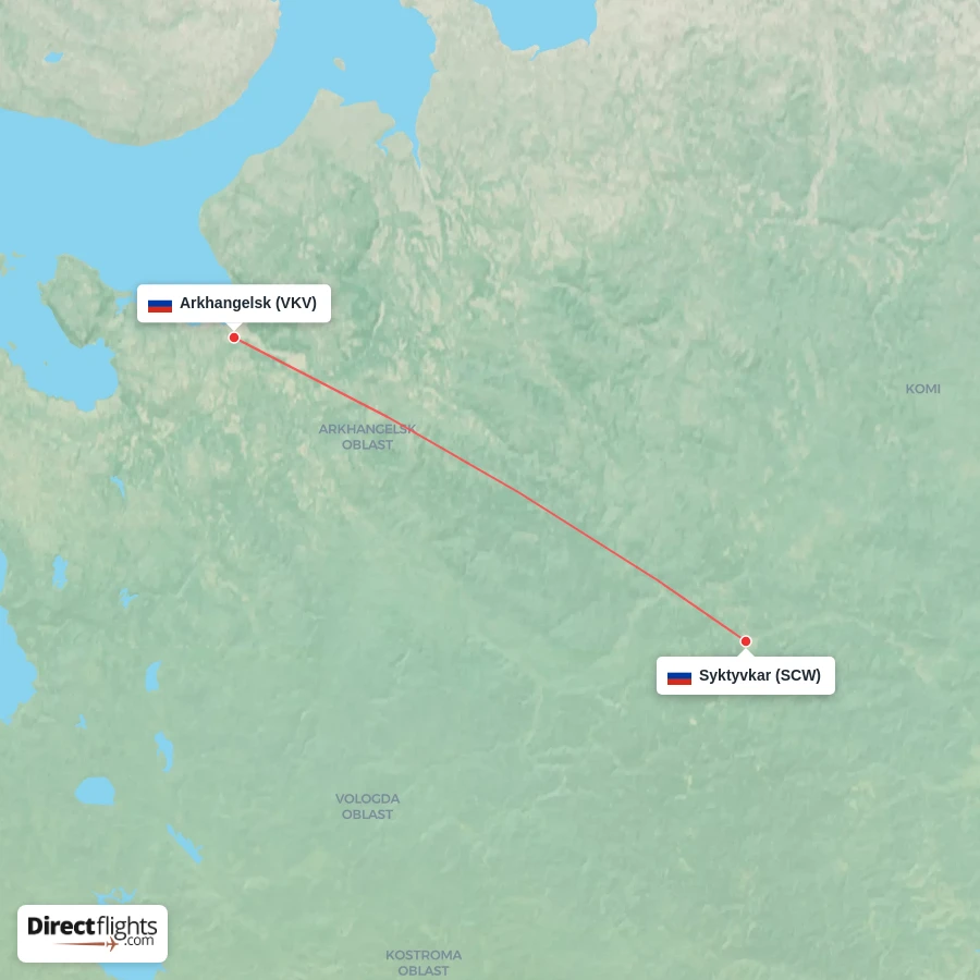 SCW - VKV route map