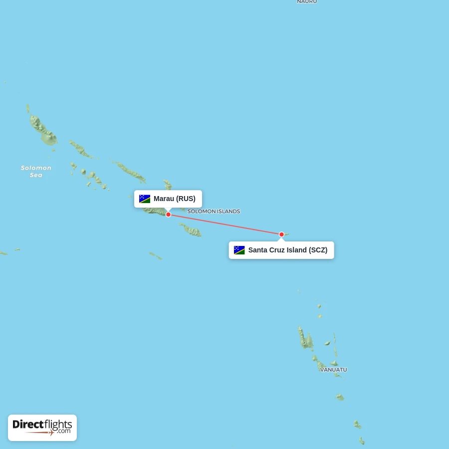 SCZ - RUS route map
