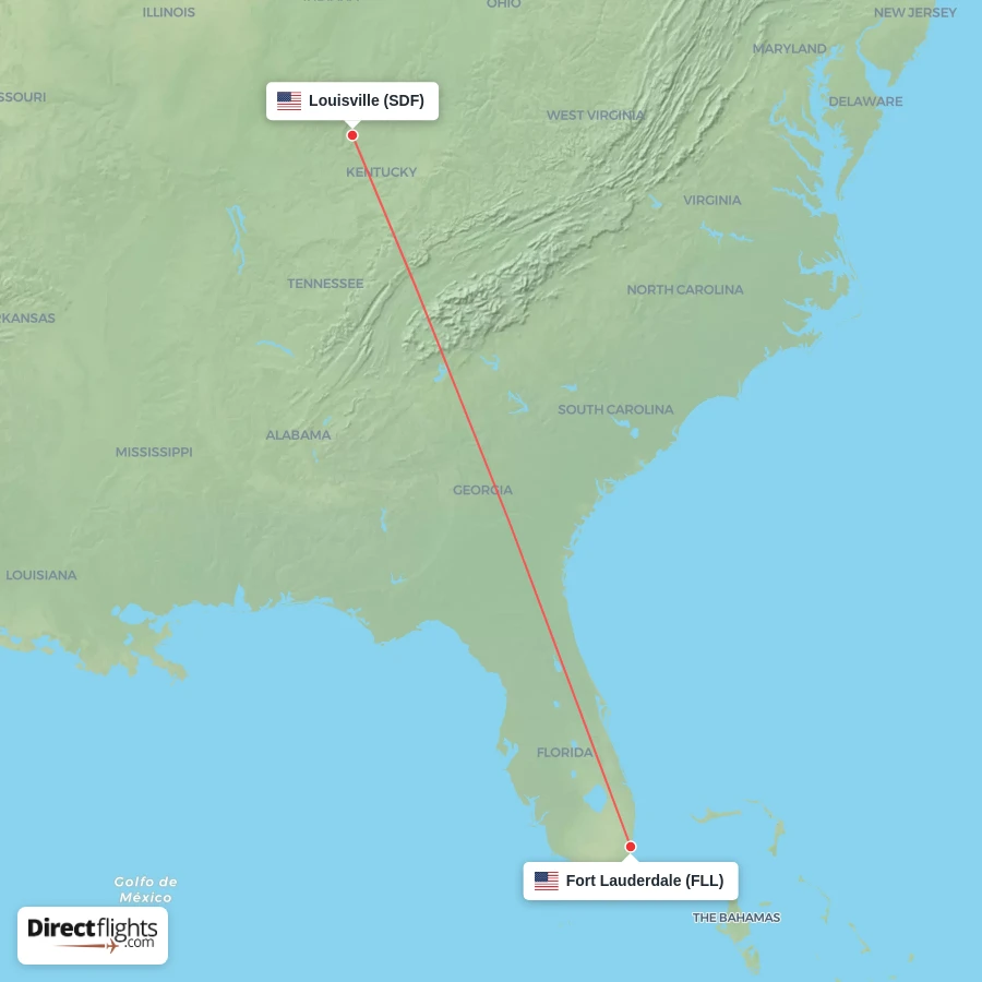 SDF - FLL route map