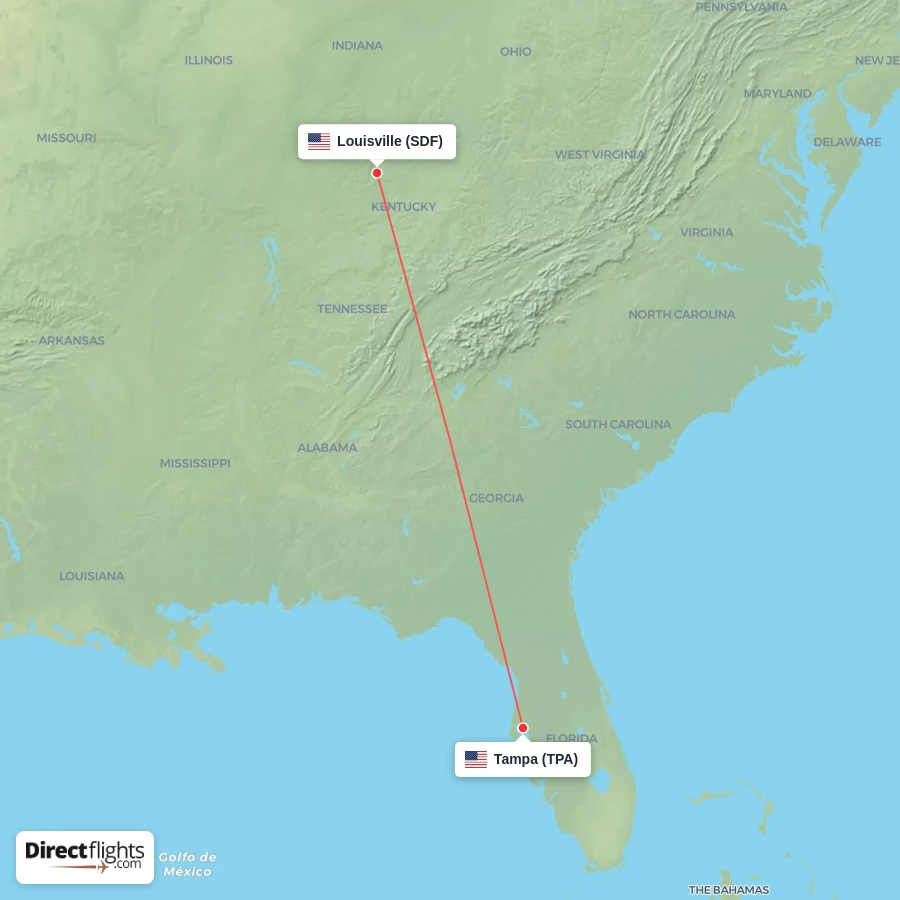 SDF - TPA route map