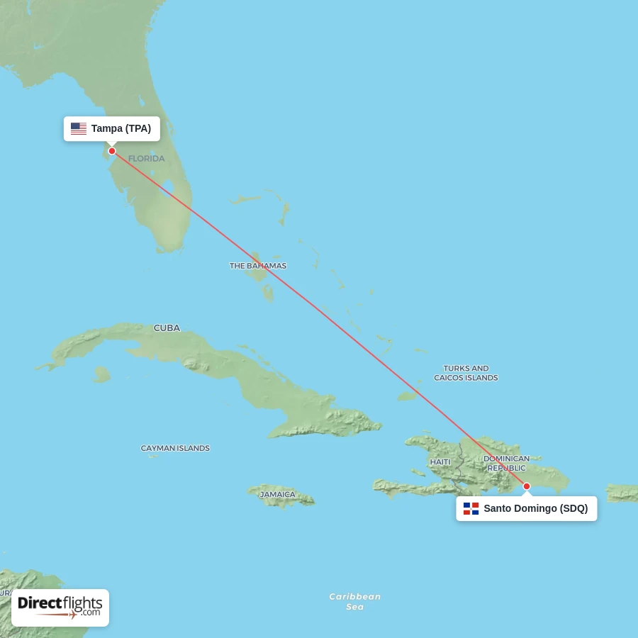 SDQ - TPA route map