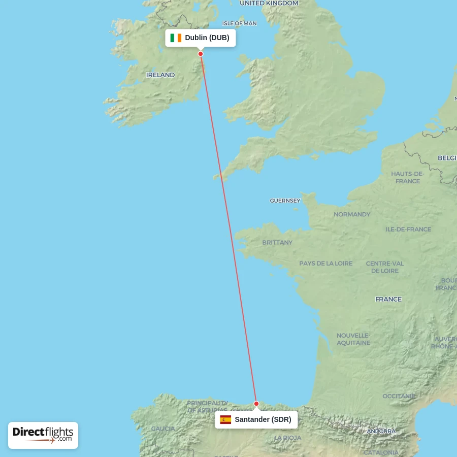 SDR - DUB route map