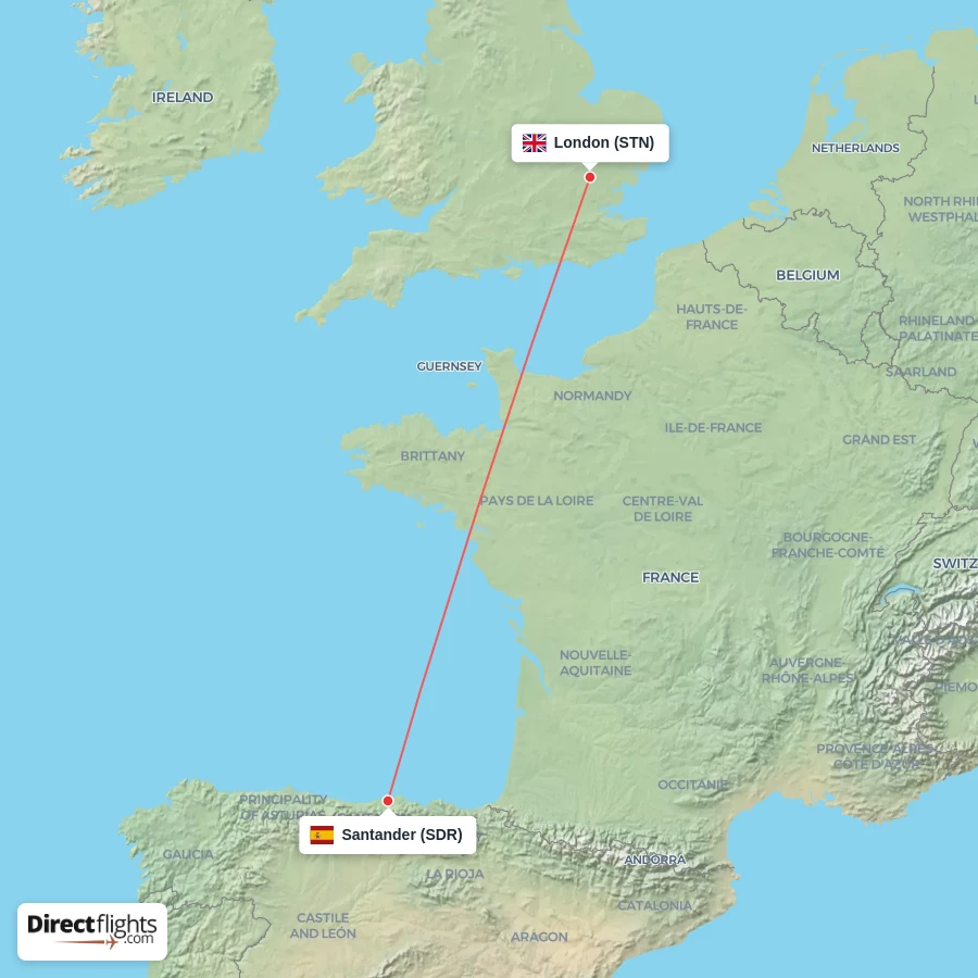 SDR - STN route map