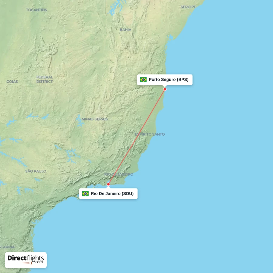 SDU - BPS route map
