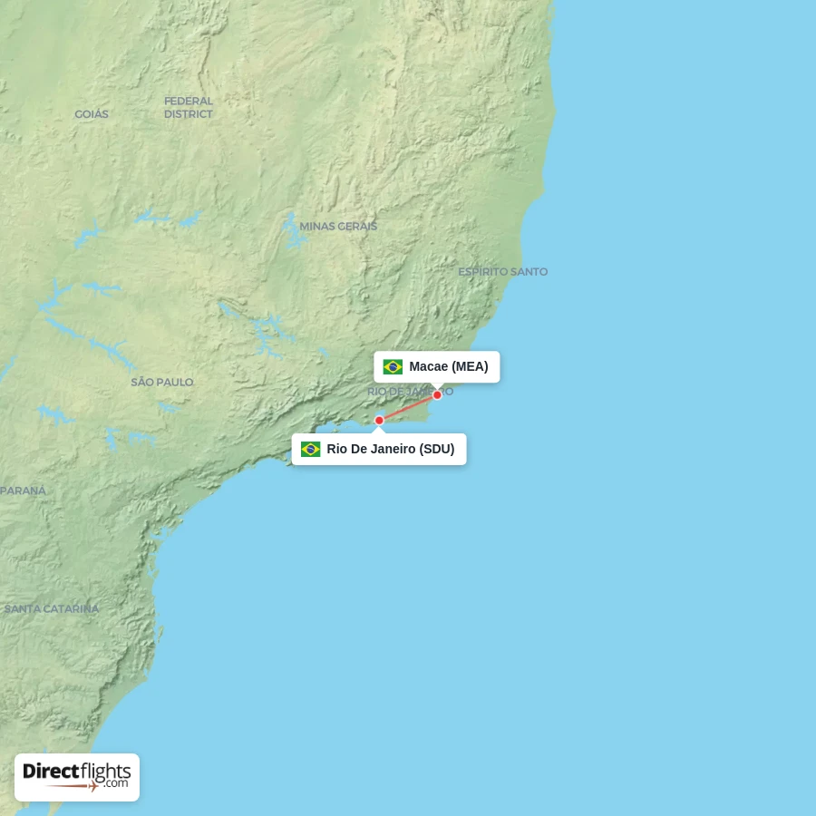 SDU - MEA route map