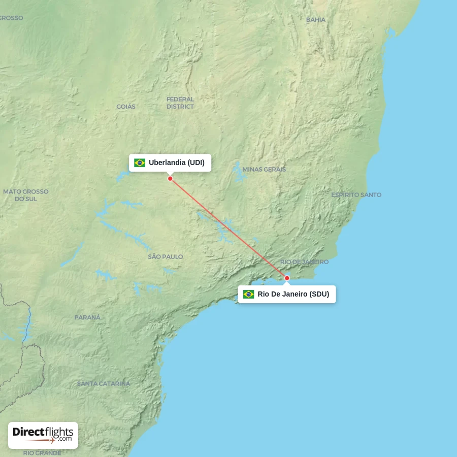 SDU - UDI route map