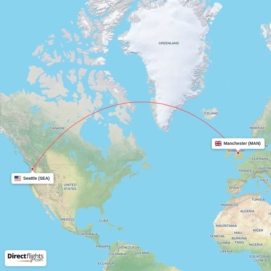 SEA - MAN route map
