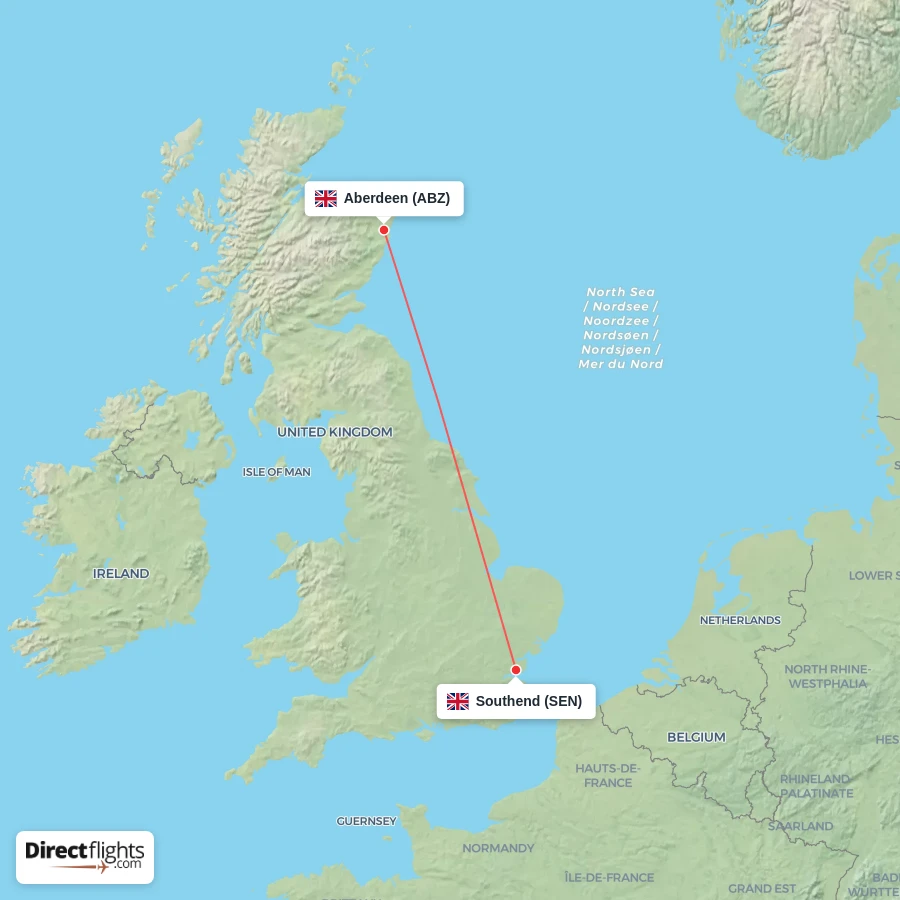 SEN - ABZ route map