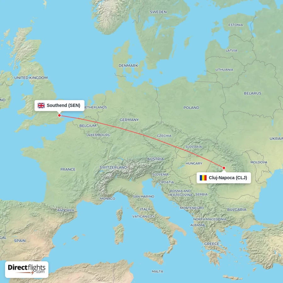 SEN - CLJ route map