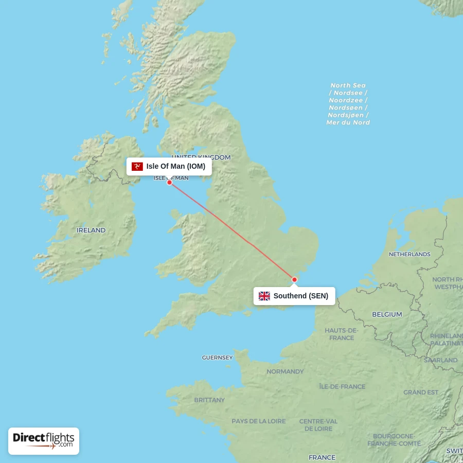 SEN - IOM route map