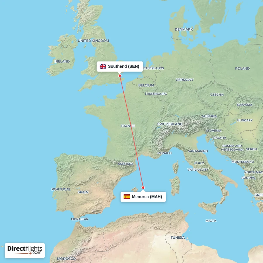 SEN - MAH route map