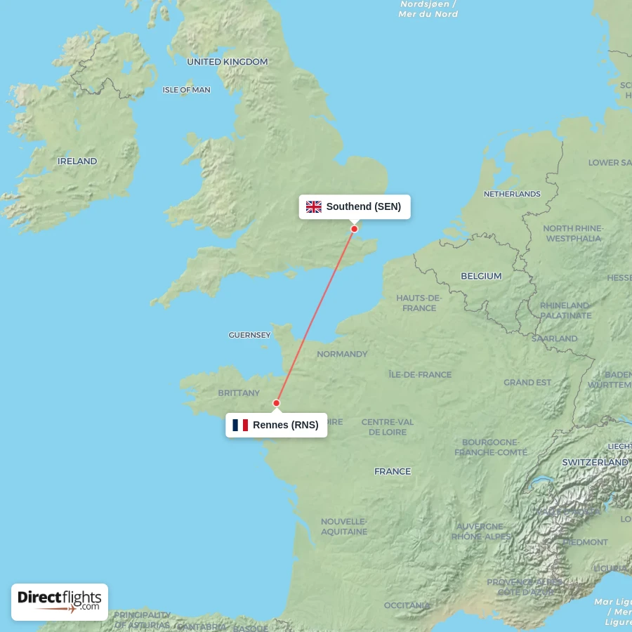 SEN - RNS route map