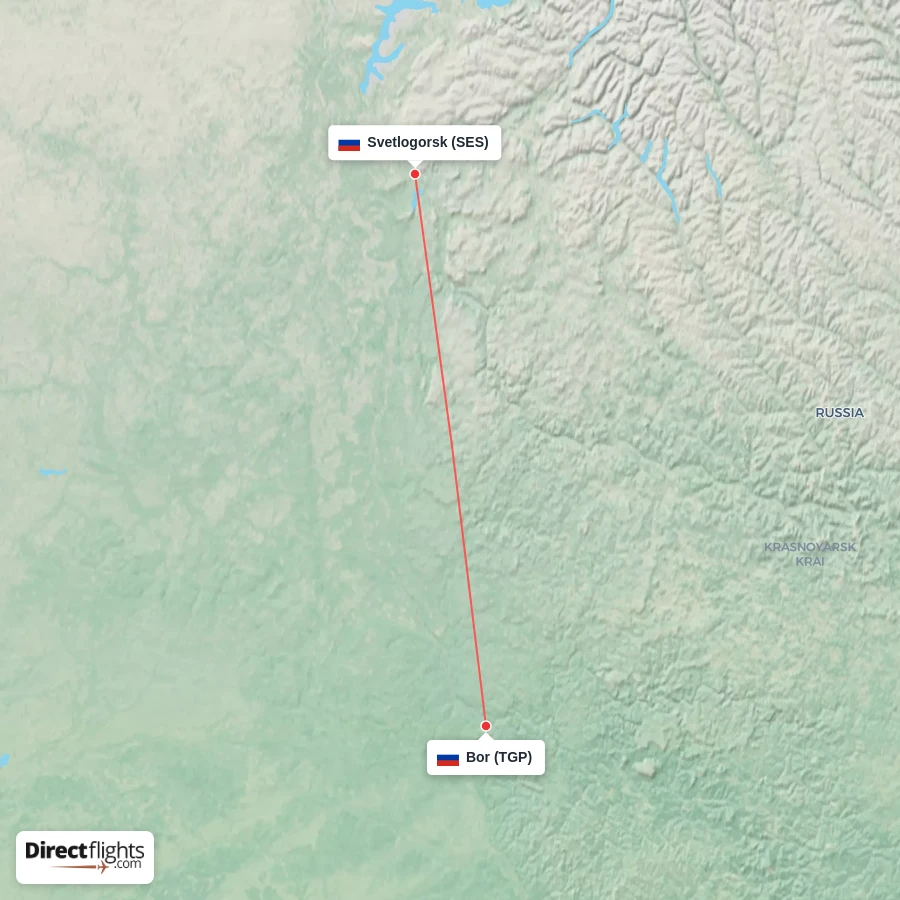 SES - TGP route map