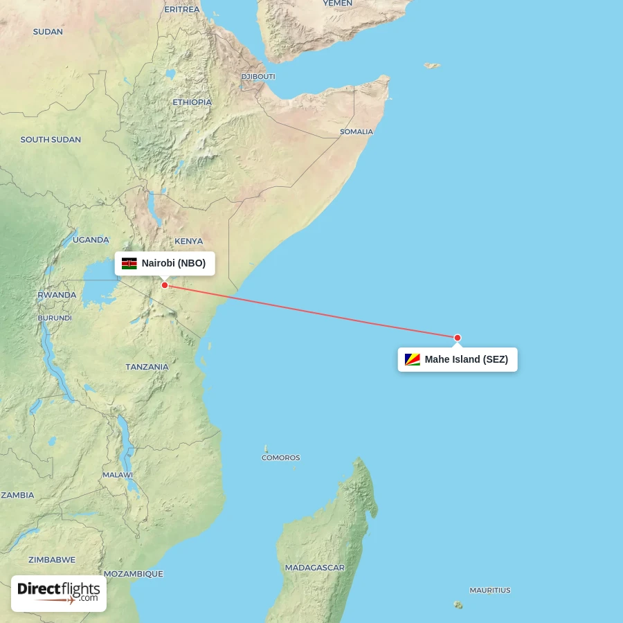 SEZ - NBO route map