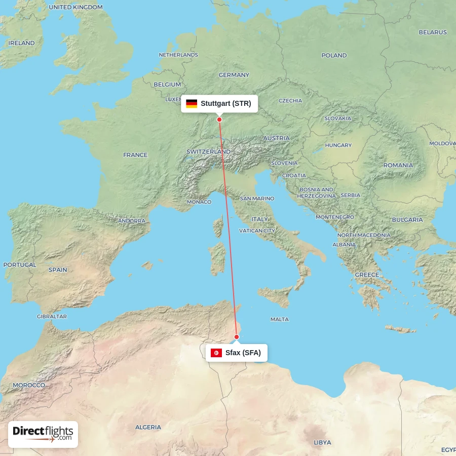 SFA - STR route map