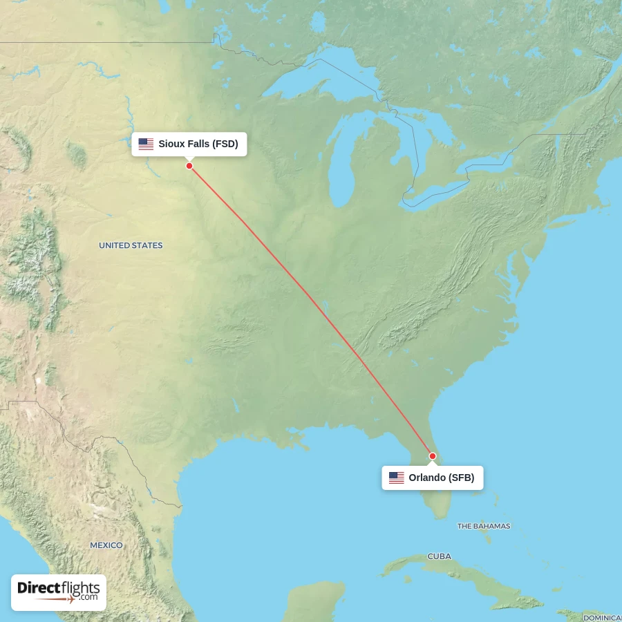 SFB - FSD route map