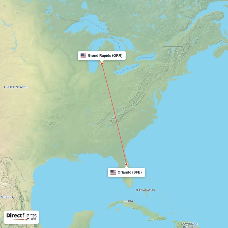 SFB - GRR route map
