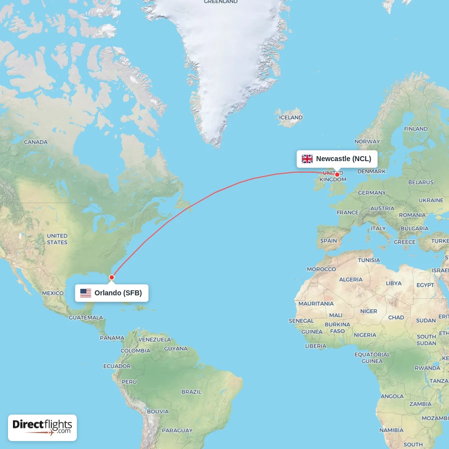 SFB - NCL route map