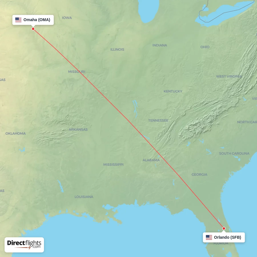 SFB - OMA route map