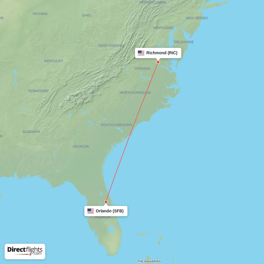 SFB - RIC route map