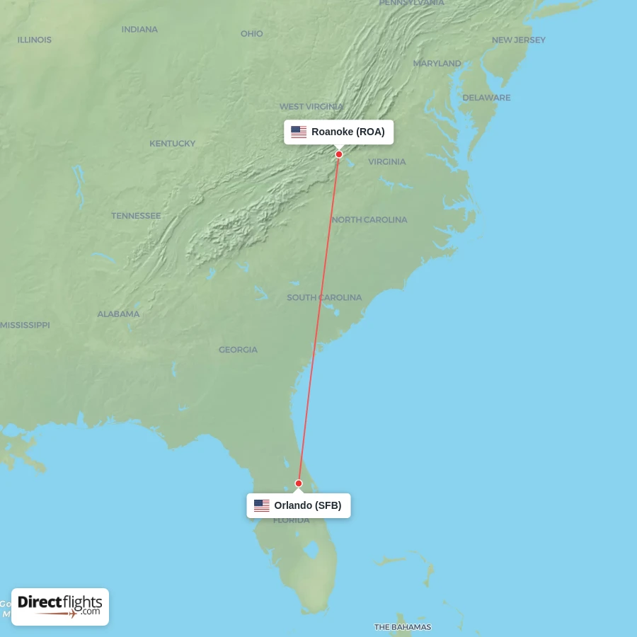 SFB - ROA route map