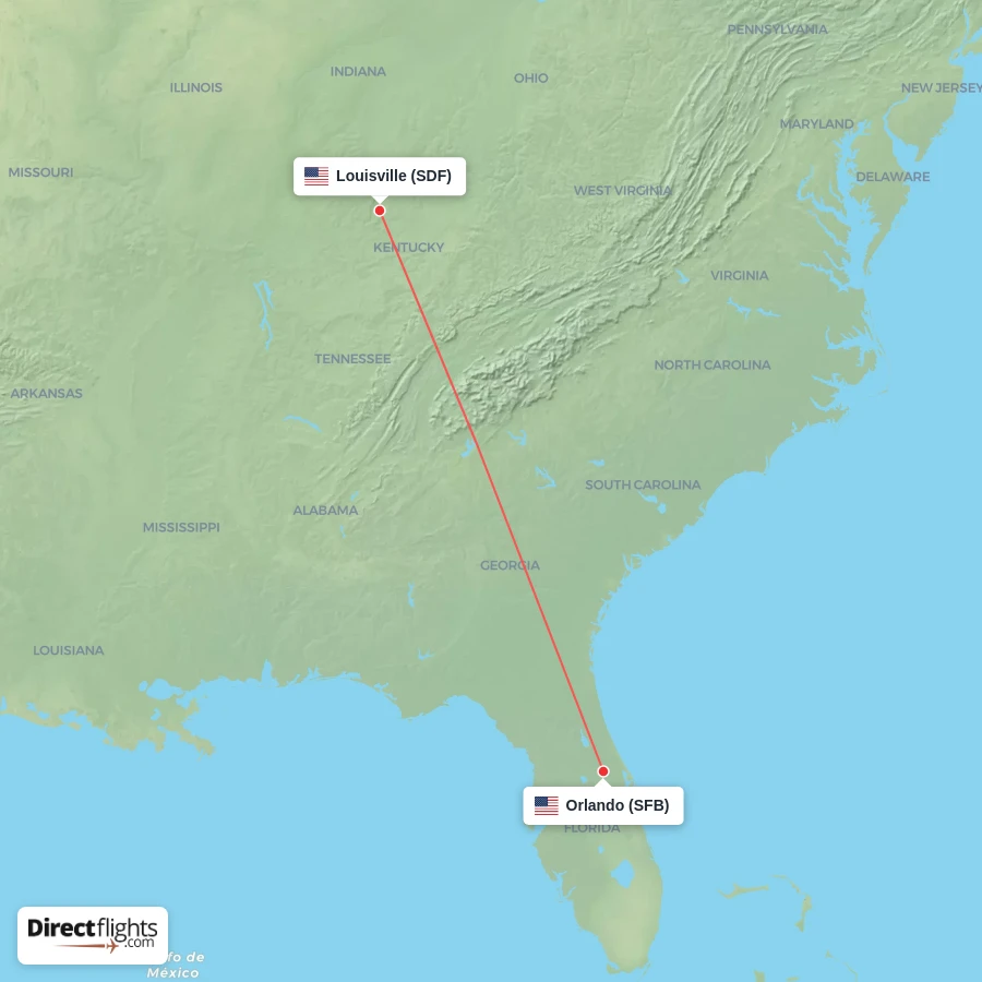 SFB - SDF route map