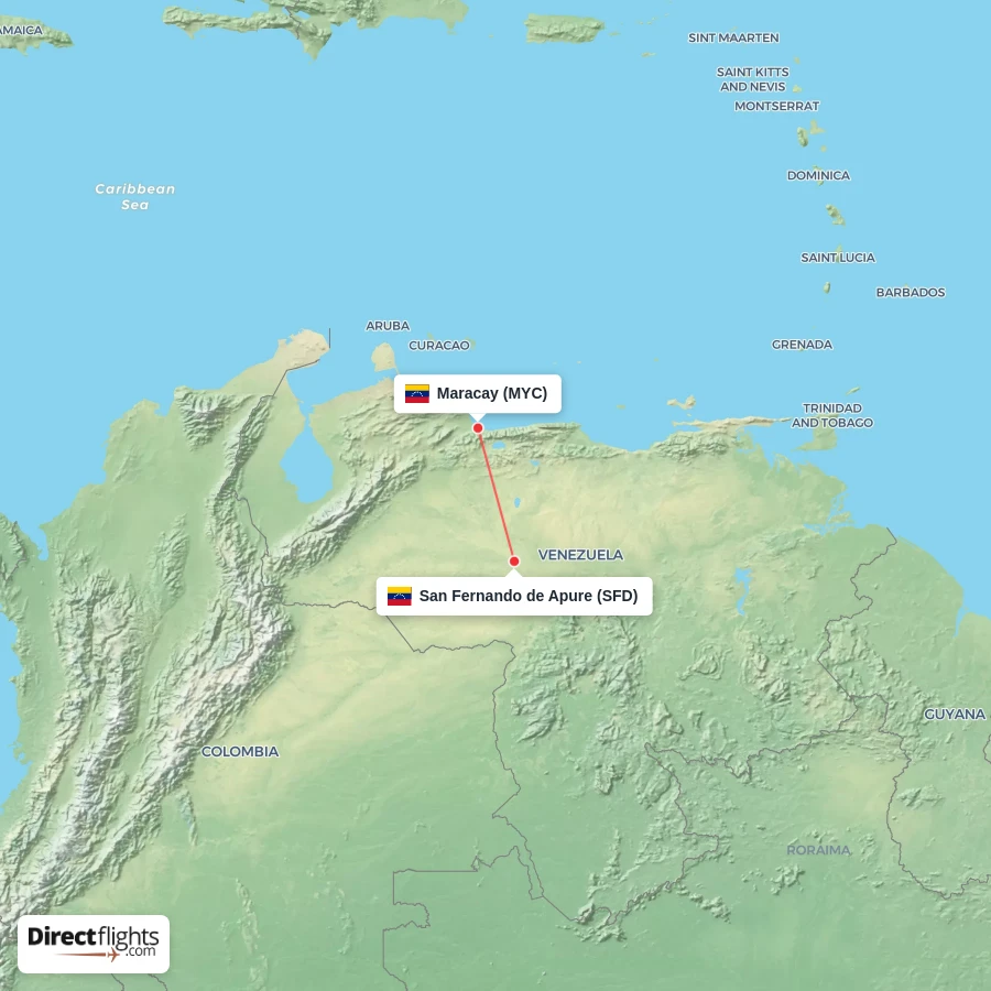 SFD - MYC route map