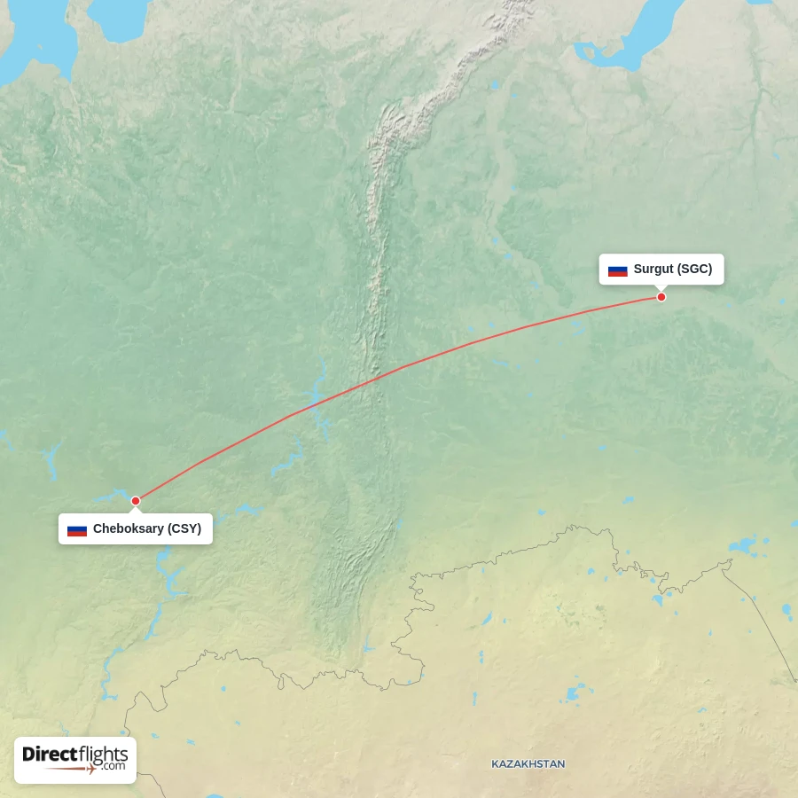 SGC - CSY route map