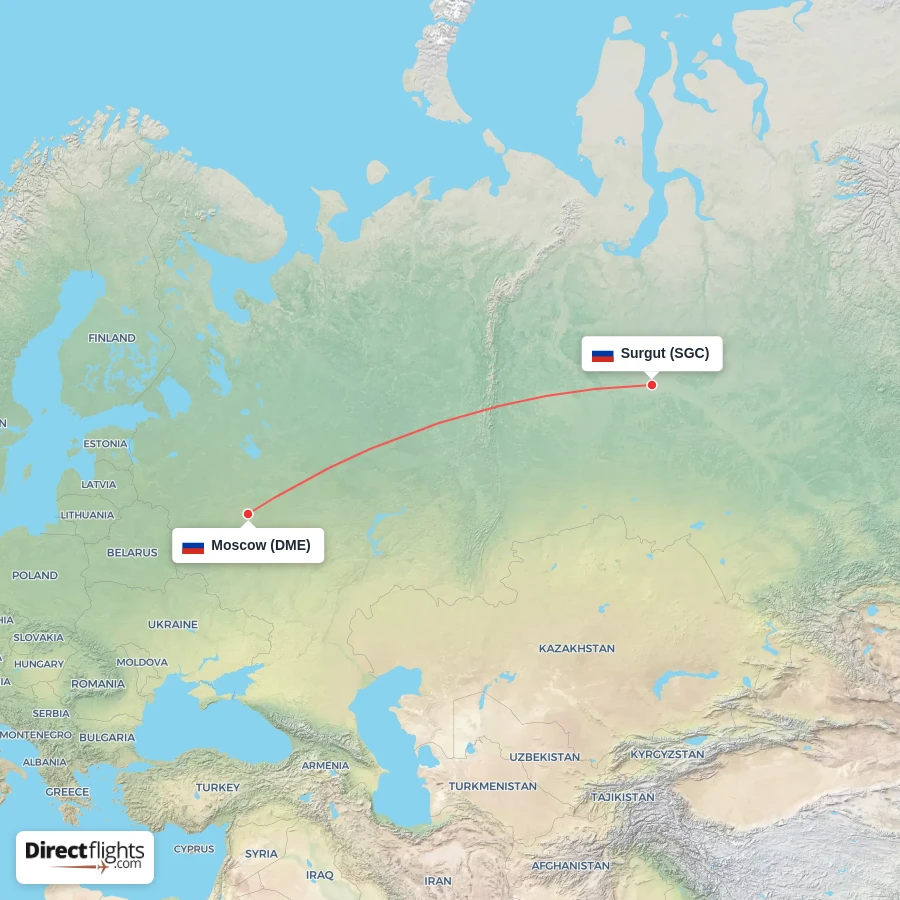 SGC - DME route map