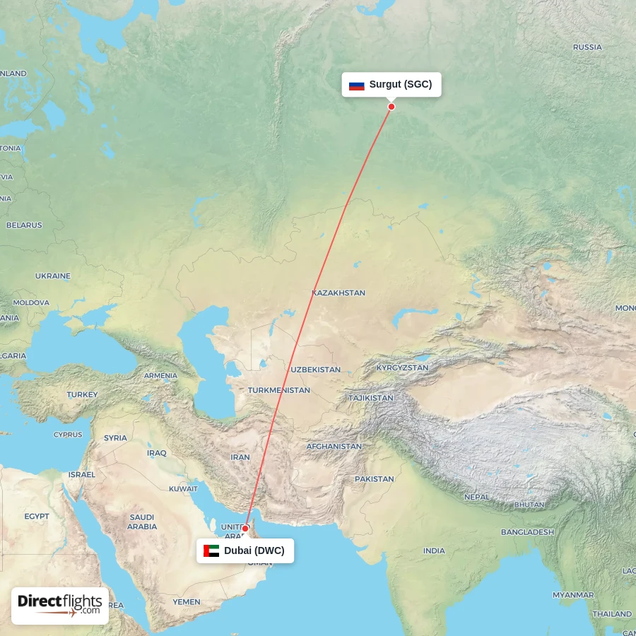 SGC - DWC route map