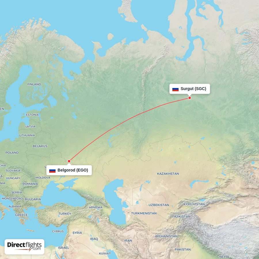 SGC - EGO route map