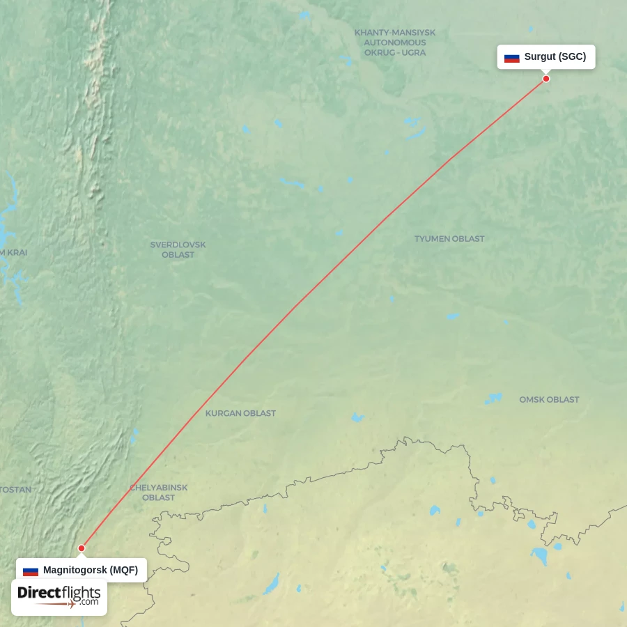 SGC - MQF route map