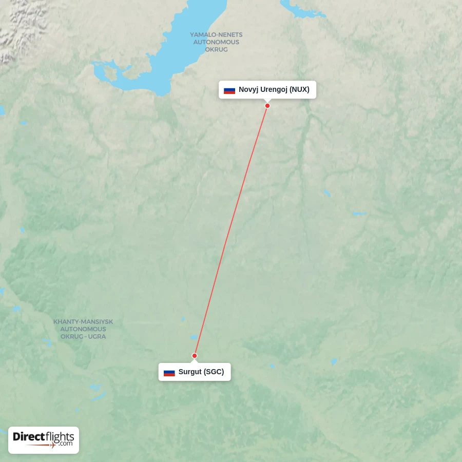 SGC - NUX route map