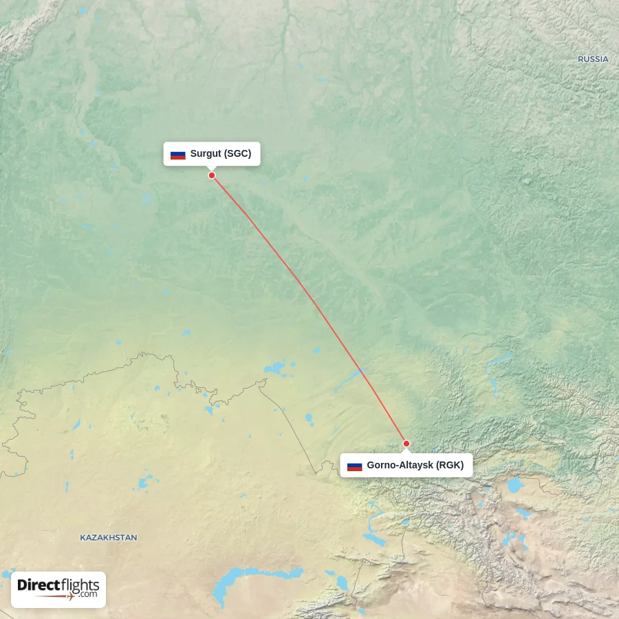 SGC - RGK route map