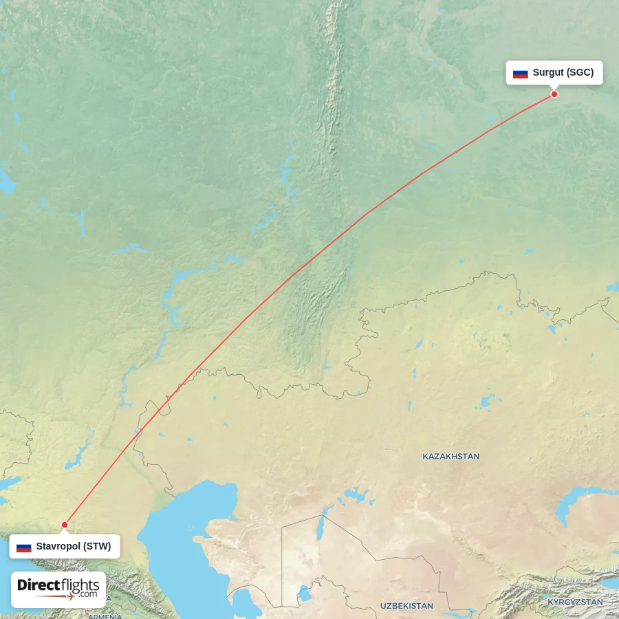 SGC - STW route map