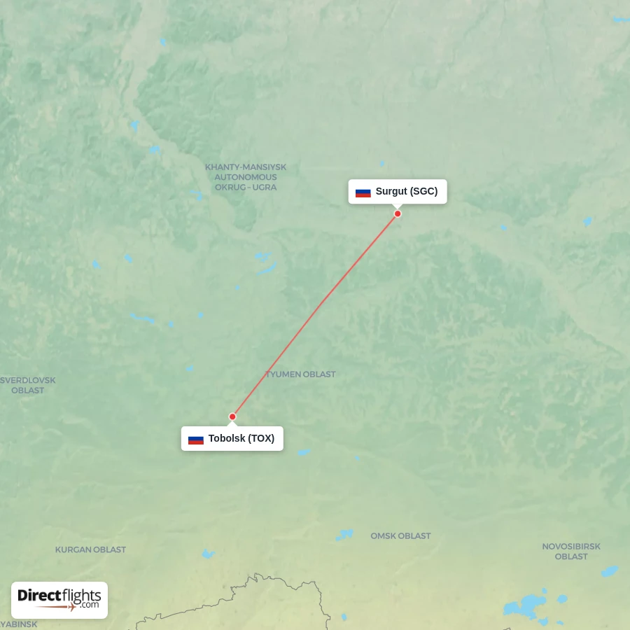 SGC - TOX route map