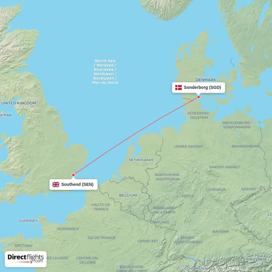 SGD - SEN route map
