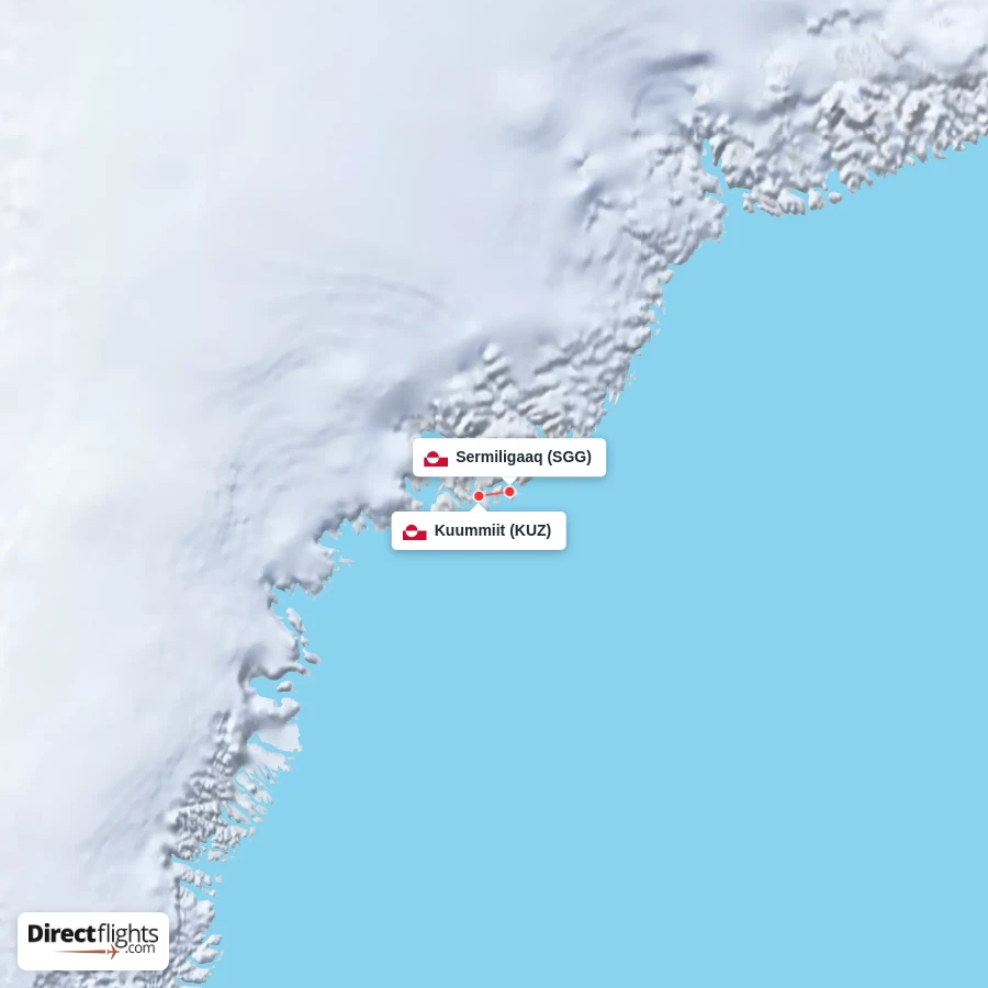 SGG - KUZ route map