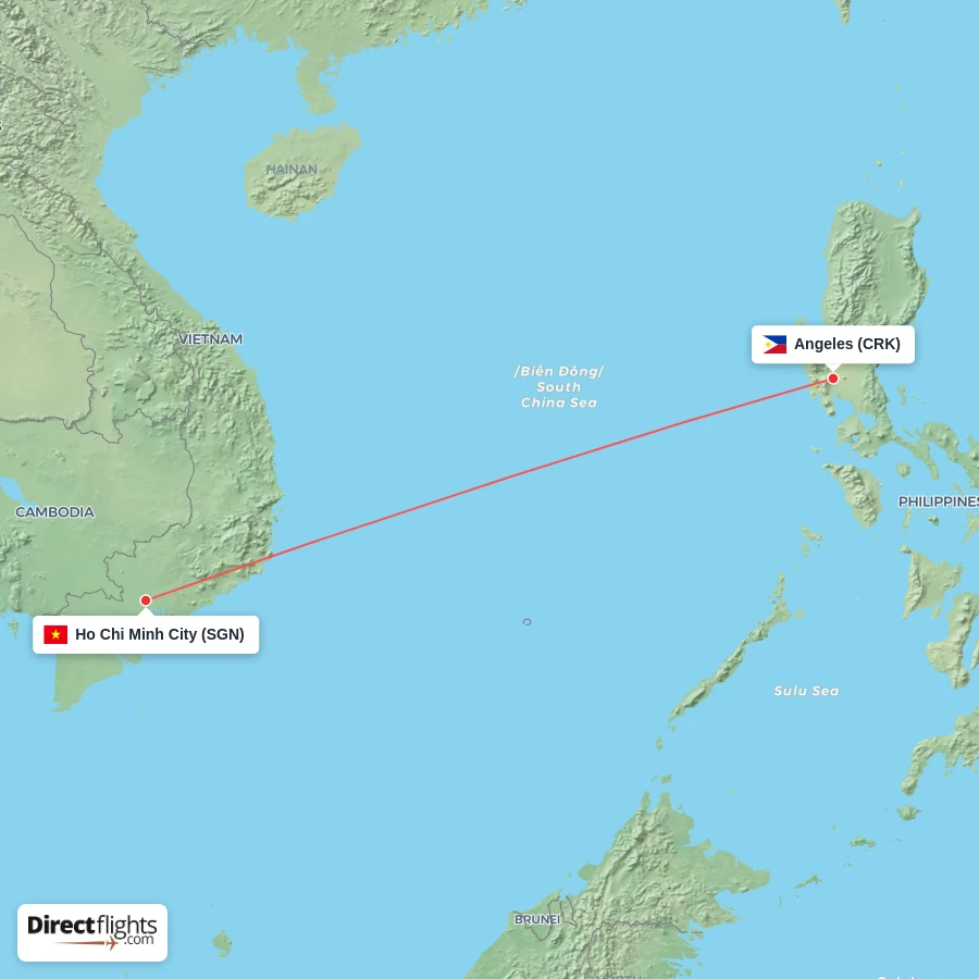 SGN - CRK route map