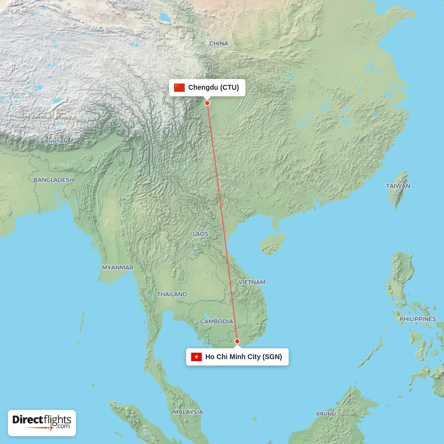 SGN - CTU route map
