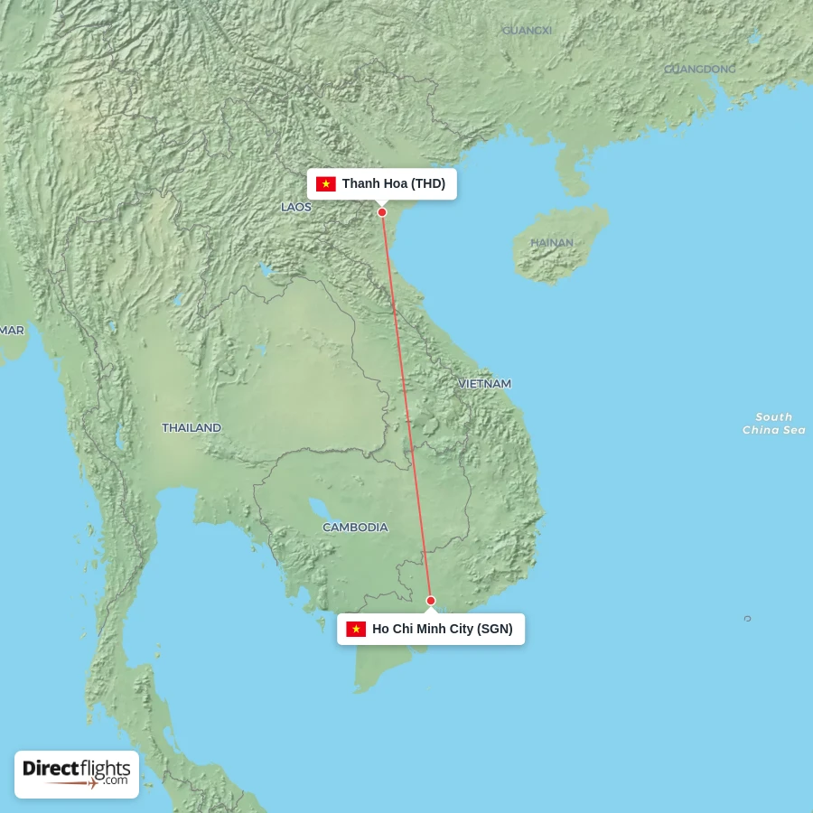 SGN - THD route map