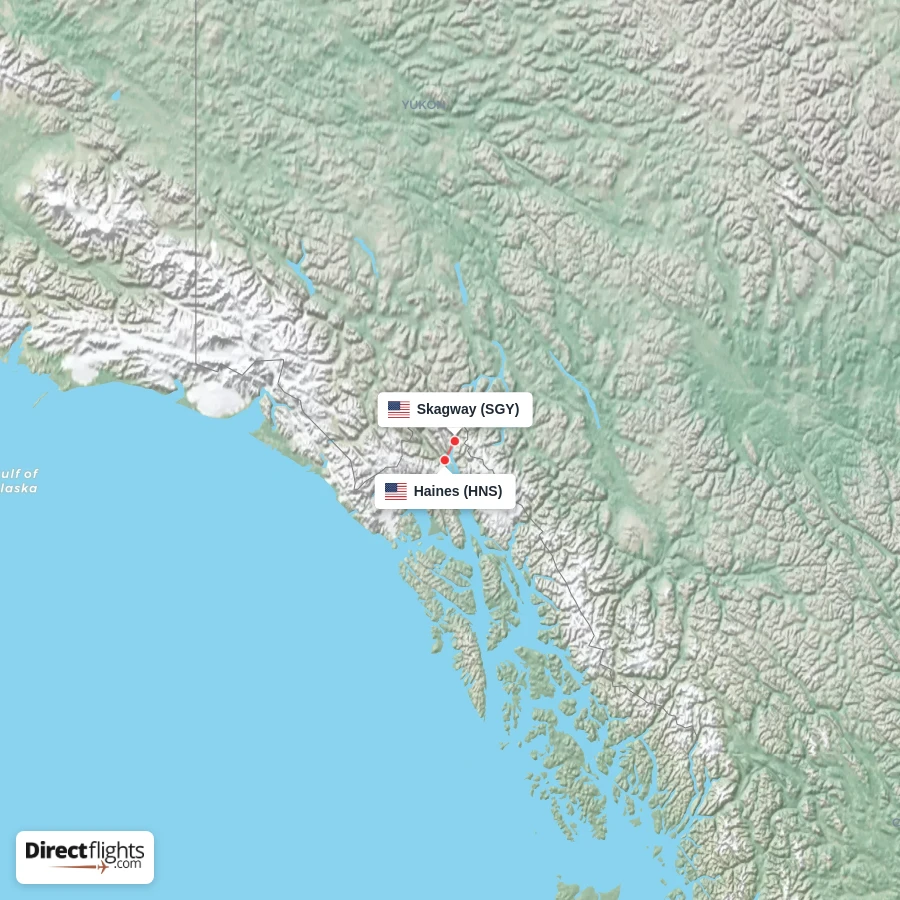 SGY - HNS route map