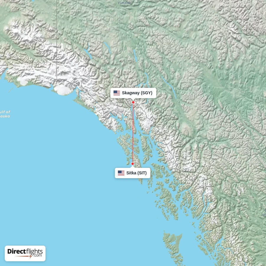 SGY - SIT route map