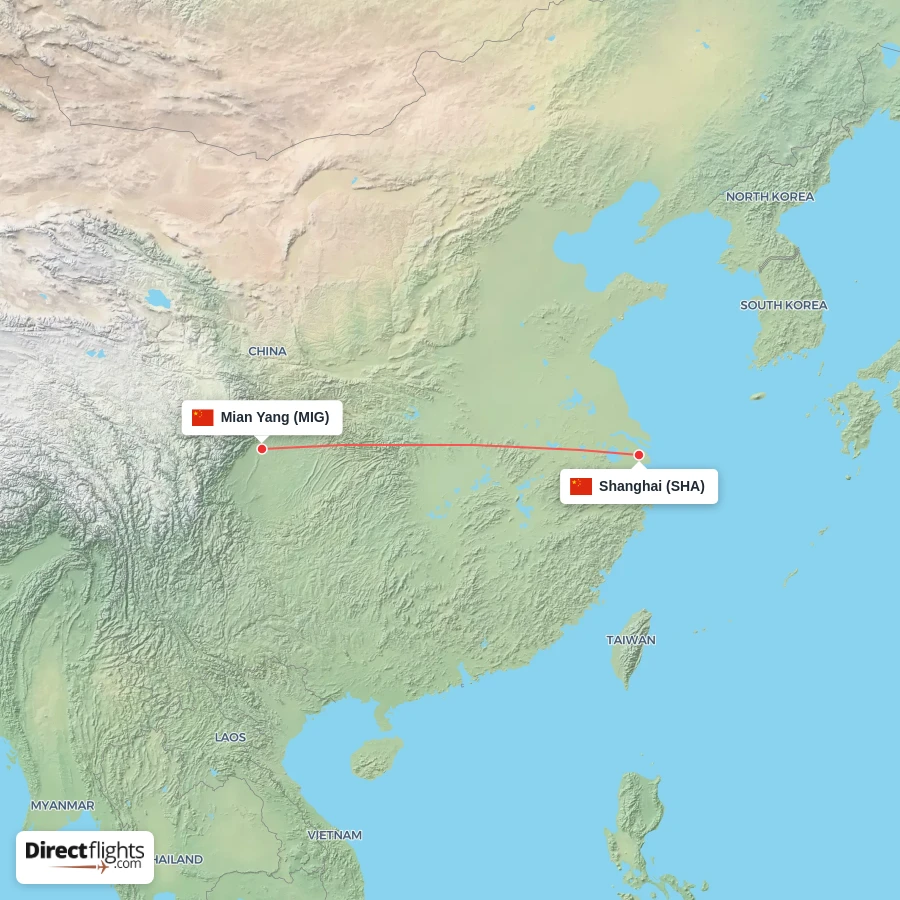 SHA - MIG route map