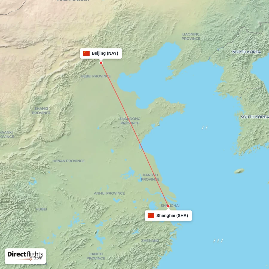 SHA - NAY route map