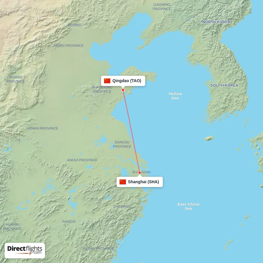 SHA - TAO route map