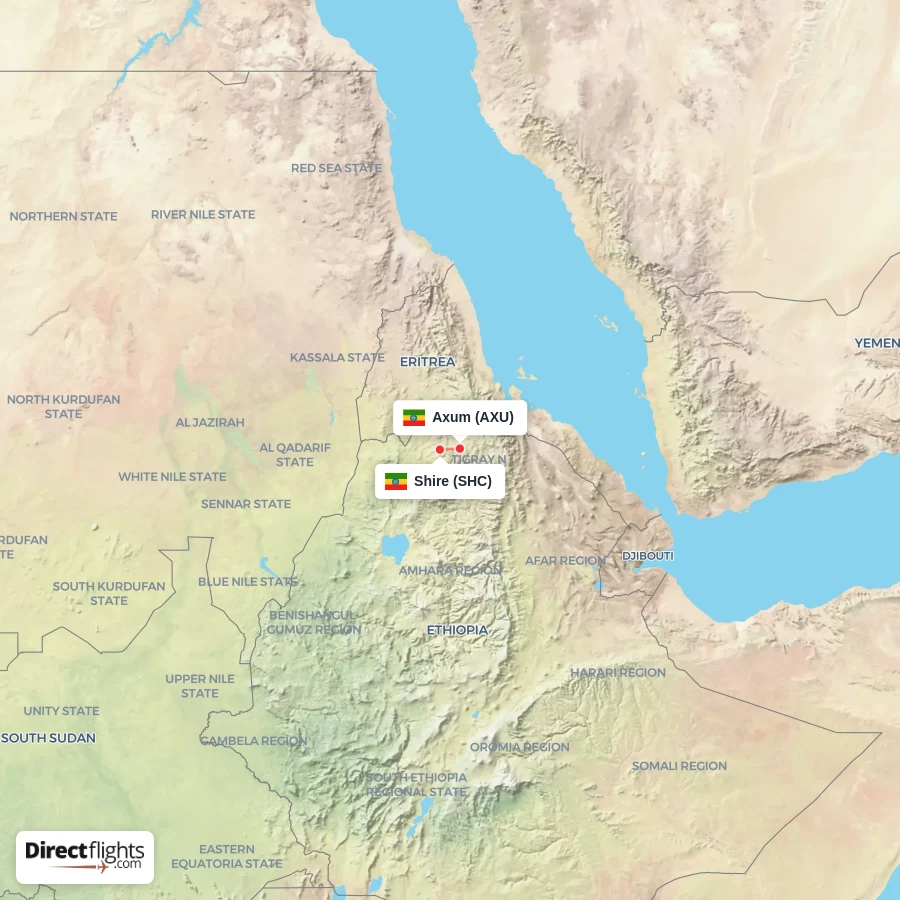 SHC - AXU route map