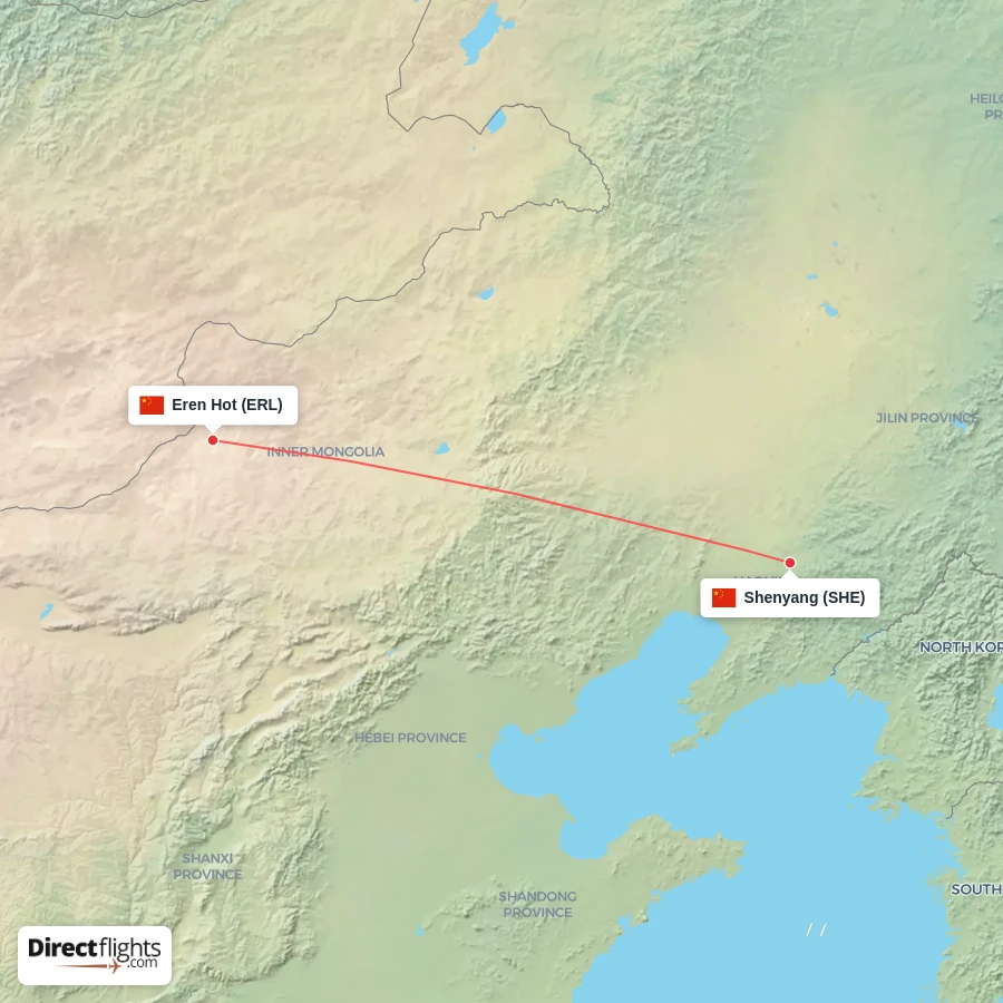 SHE - ERL route map