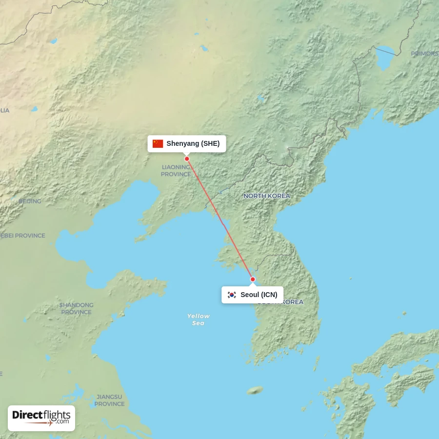 SHE - ICN route map