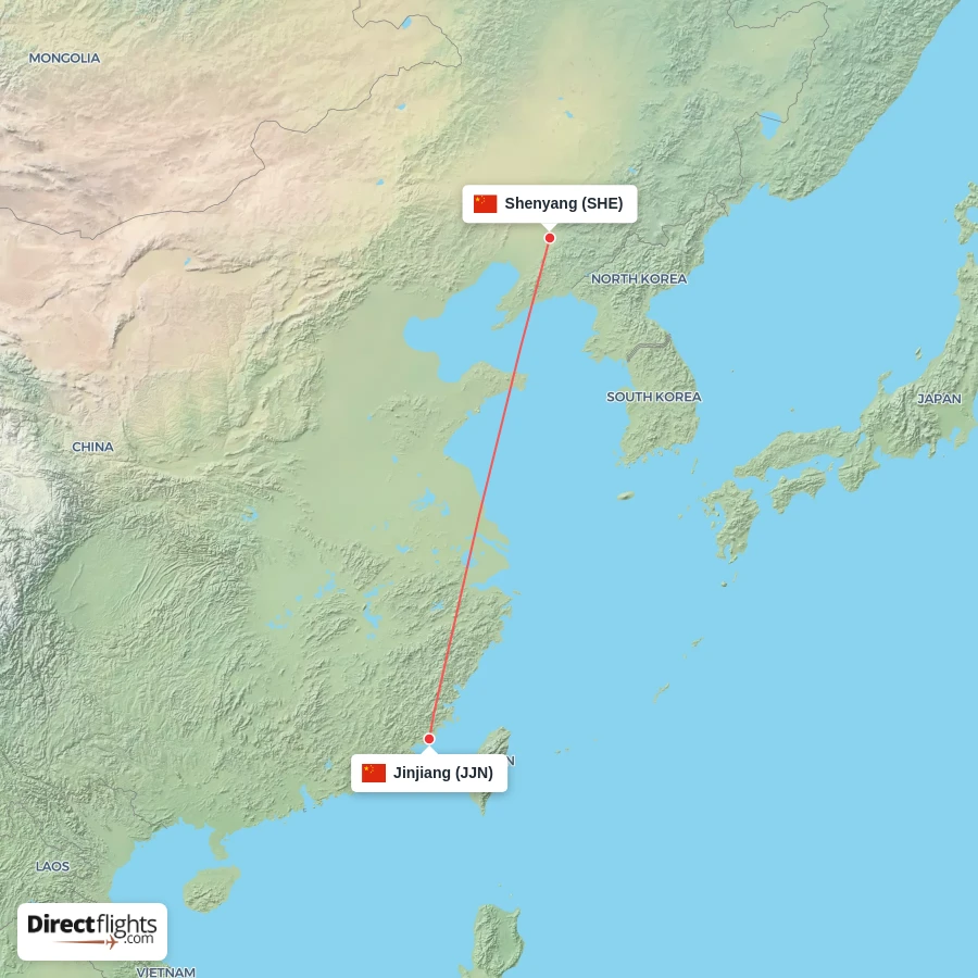 SHE - JJN route map